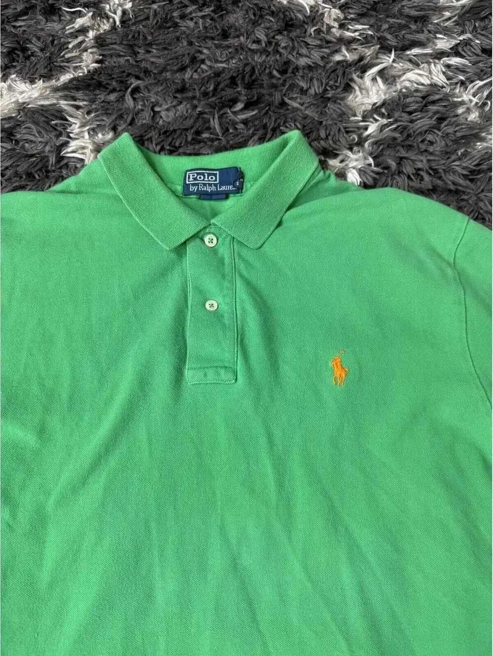 Vintage Polo Ralph Lauren Shirt Men’s Large Green Short Sleeve Singke Stitch